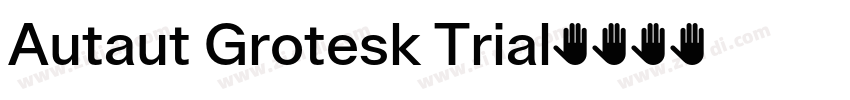 Autaut Grotesk Trial字体转换